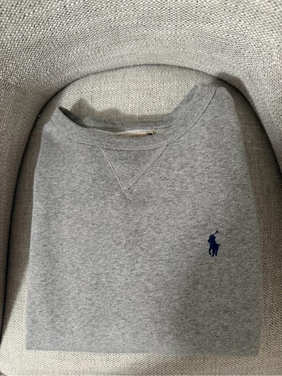 Polo Ralph Lauren Other - Polo by Ralph Lauren Gray Crewneck Sweatshirt with Navy Pony